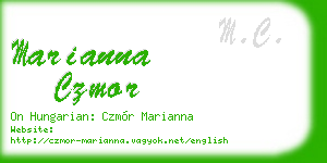 marianna czmor business card
