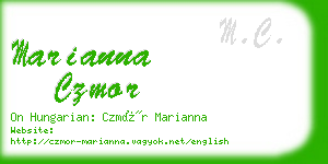 marianna czmor business card
